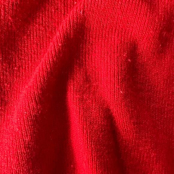 Vintage Izod Lacoste v neck red acrylic sweater sz 5 pullover preppy boys girls - Picture 5 of 9